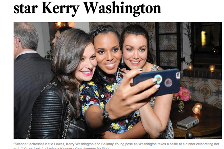 Katie Lowes, Kerry Washington and Bellamy Young